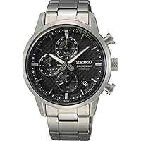 Seiko Reloj Analógico para Hombres de Cuarzo con Correa en Metal SSB389P1