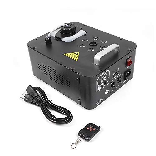 900W Fog Machine, 6 LED RGB Lights Smoke Machine with Remote Control for Parties Halloween Wedding and Stage Effect