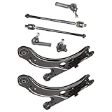 Front Suspension Kit For Volkswagen VW Golf Jetta Mk4 New Beetle w/Lower Control Arms, Bushings, Ball Joints, Tie Rods - BuyAutoParts 93-80006K3 New