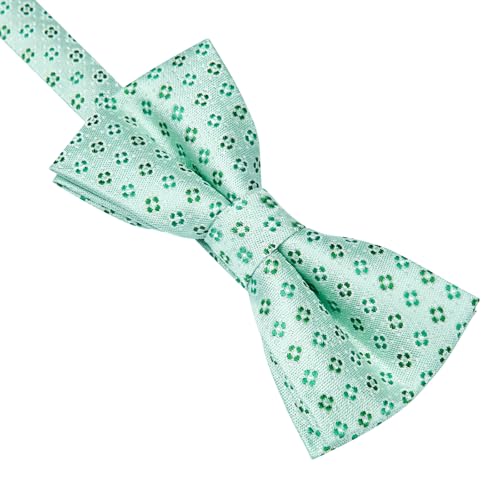Image of HISDERN Bow Ties for Boys Pre Tied Toddler Bow Tie Adjustable Kids Bowties Clip On Fun Patterned Bowties for Wedding Party