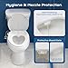 Elongated Bidet Toilet Seat – Non-Electric, Slow-Close Lid, Adjustable Water Pressure, Self-Cleaning Dual Nozzles for Frontal & Rear Wash – Hygienic Fresh Water Bidet Seat with Brass Inlet (Elongated)