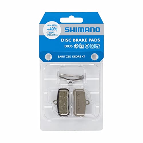 Shimano D03s Resin Brake Pads With Spring One Size, Black, Pair - Image 2