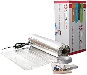 Underfloor Heating Kit for Under Laminate & Wood Floors, Electric 150w /m² with No Thermostat, 6/m²