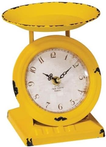 Miniatura 4 de First of a Kind Reloj vintage a escala  Reloj de mesa vintage para casa de campo  Estilo de mediados de siglo, reloj vintage de metal para