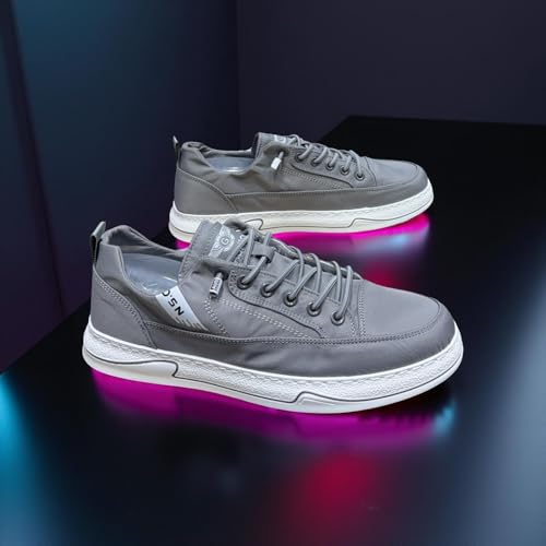 Image of N P Style Casual Sneakers, Canvas Low-Top with White Sole, Lace-up Design, Shoes for Men