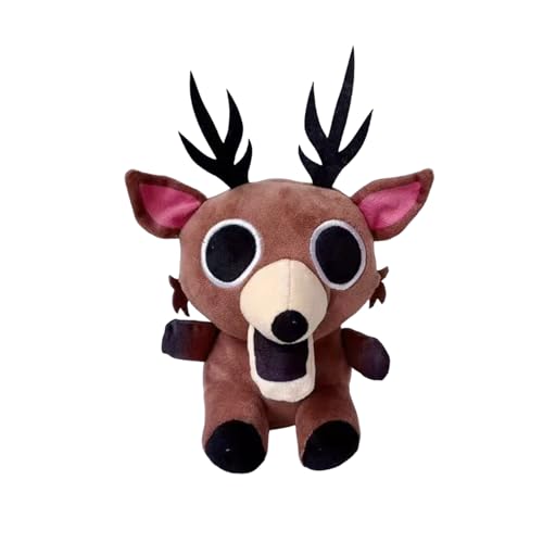 99 Nights In The Forest Peluche El villano de ciervo de peluche de peluche de peluche suave para adultos niños Cuddly Plushie Regalo para cumpleaños Navidad (pequeño alce)