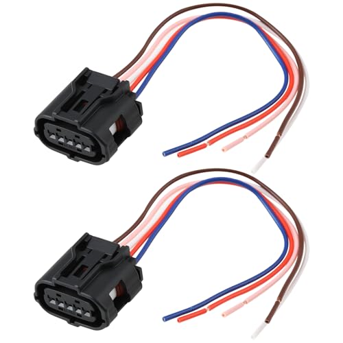 EMSea 2PCS 5 Pin Car Air Flow Meter Sensor Connector with Wire 22204-0H010 15cm Compatible with Lexus Compatible with Toyota Scion