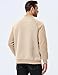 JMIERR Men's Fashion Crewneck Comfy Pullover Sweatshirts Texture Long Sleeve Casual Shirt Diamond Grid, XL, Beige