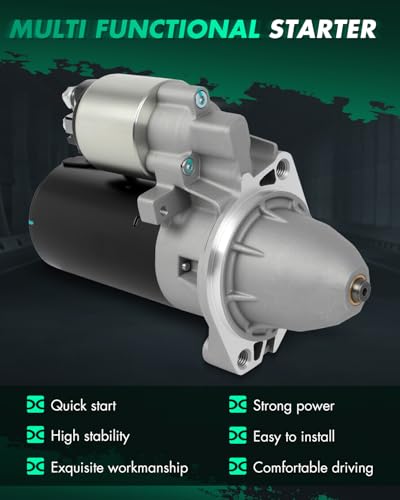 Image of SCITOO Starter Motor fit for Mercedes-Benz for 190E 2.3L 1985-1988 1991-1993 Replacement Starter 17039