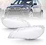 Pair of Headlight Lens Cover Replacement for 2008-2013 BMW X5 E70, both Driver and Passenger Sides, Clear Lens with Clean and Revitalized Appearance (2008-2013 X5 E70)