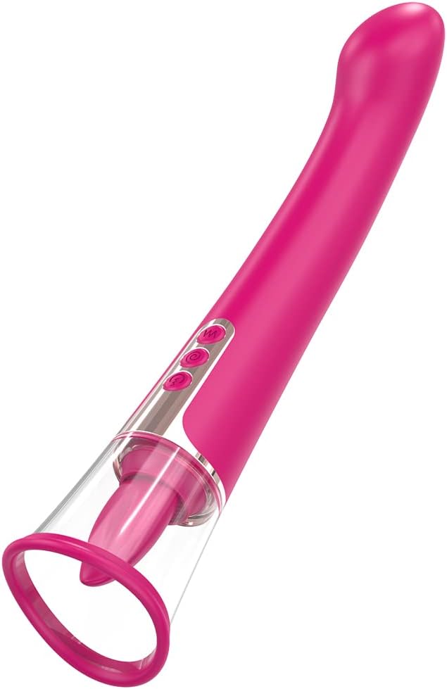 Clitoral Licking Sucking Toy G spot Vibrator, Healexcer Tongue Oral Vibrating Adult Sex Toys for Women Pleasure with a Suction Cup, Dildo Vibrator Stimulator Ticklers, Personal Massager Sex Games