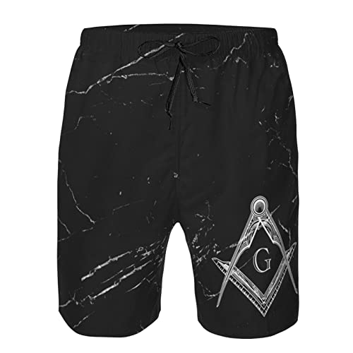Freemason Symbol Square Compass G Lodge Masonic Mens Swim Trunks Quick Dry Swim Shorts Summer Beach Shorts Swimsuit4