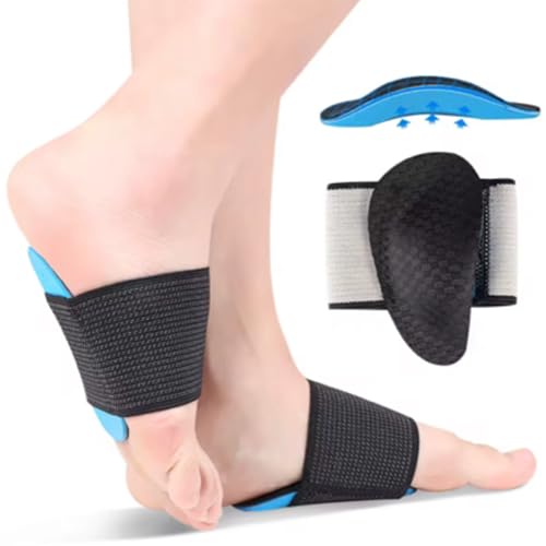 Image of Blue Strike Arch Support - Slip On Orthotic - Orthopedic Sleeve with Form Fitting Foam Insert for All Day Comfort with Foot Pain, Plantar Fasciitis, Achilles Tendonitis and Hell Spurs.