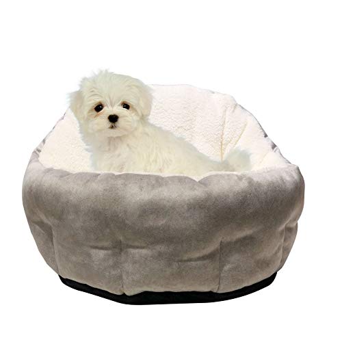 CHEWIE Cat Bed and Small Dog Bed, Comfortable and Can Relieve Joints and Sleep, Bite-Resistant, Washable Pet Bed, Non-Slip and Waterproof Bottom, High Wall Design