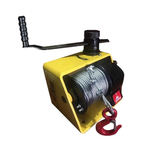 Cabrestante manual de 250 kg para grúa de construcción y elevador de tractor compacto con autobloqueo