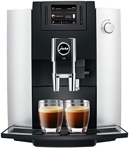 Jura 15070 E6 Automatic Coffee Center, Platinum Includes Filter Cartridge, Cleaning Tablets, Frothing Pitcher, Coffee Beans And 2 Ceramic Cups And Saucers #TOP1
