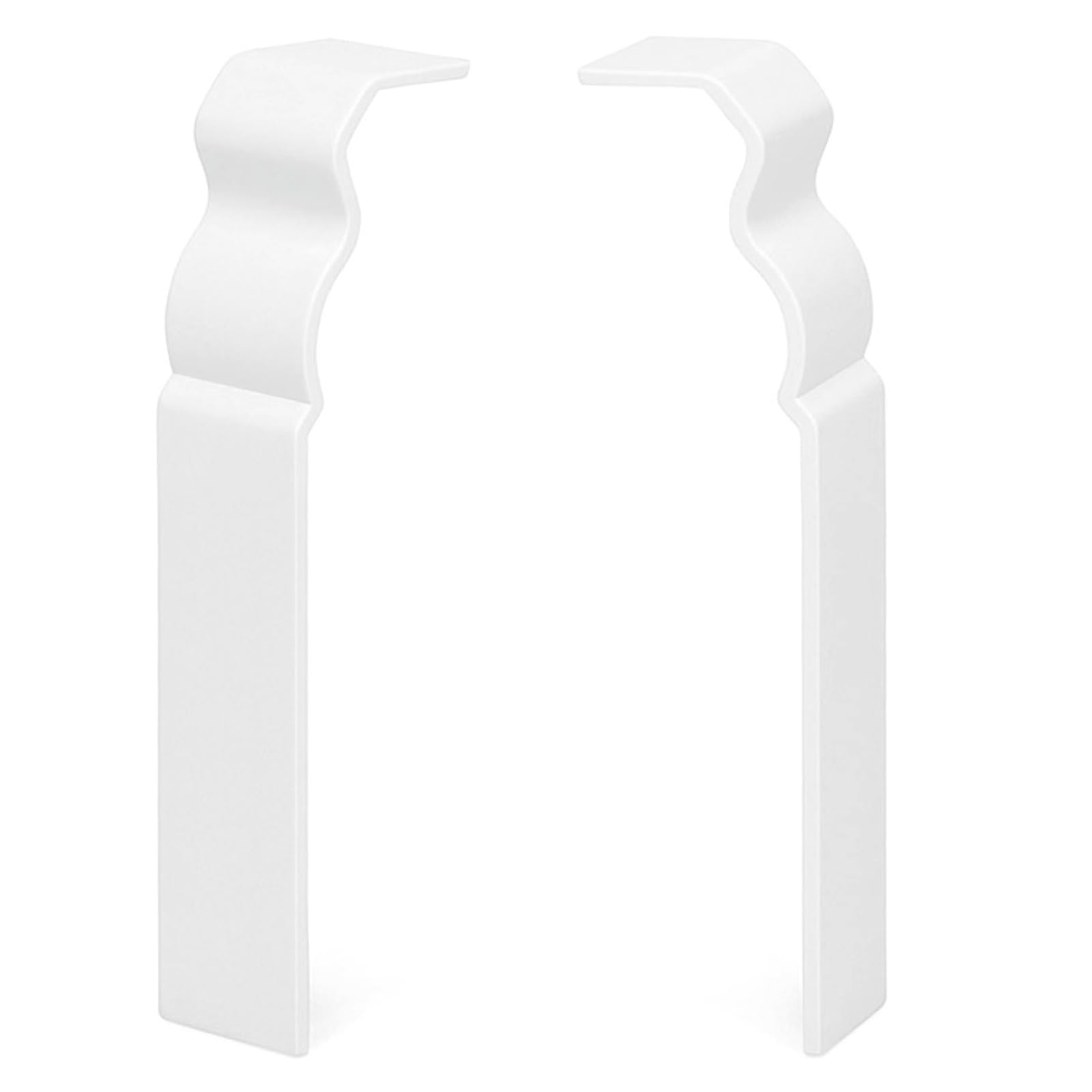 Hamburger Sockelleiste ECO Altberliner Profil – Weiß folierte MDF Fußbodenleiste