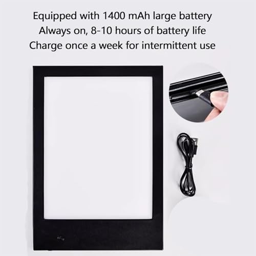 Couverture de menu éclairée par LED A5 rechargeable livre lumineux double face pour restaurant