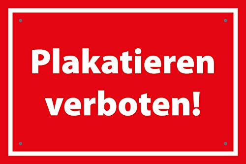 Plaka animali vietato - Scudo 30 x 20 cm - stabile...