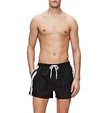 100% poliéster reciclado Calvin Klein - Pantalones Cortos de baño por Hombre (PVH Black, Medium)