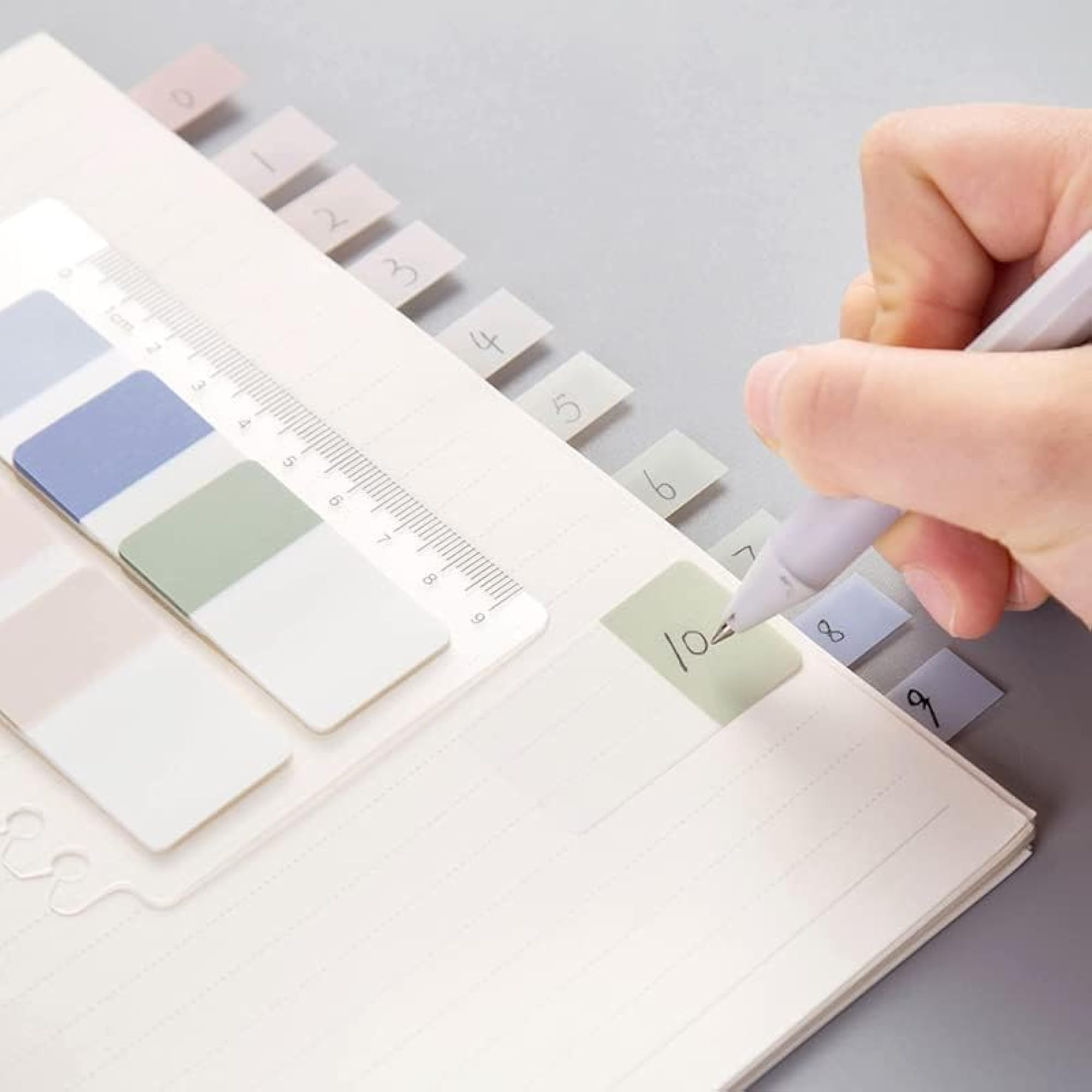 60 Pieces Sticky Index Tabs, Morandi Page Markers