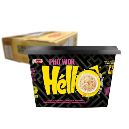 ACECOOK - Tazón Wok Fideos Instantáneos Ajo Cebolla Pho - Multipack (6 X 76 G)