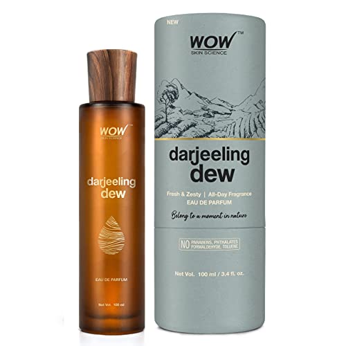 WOW Skin Science Eau De Parfum Darjeeling Dew – Fresh And Zesty All Day Fragrance – Long Lasting & Unisex Perfume (100mL) For Rs. 316 @ 60 %