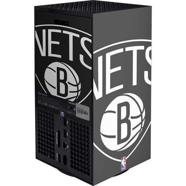 Skinit Decal Gaming Skin Compatible with Xbox Series X Console - Officially Licensed NBA Brooklyn Nets Large Logo Design