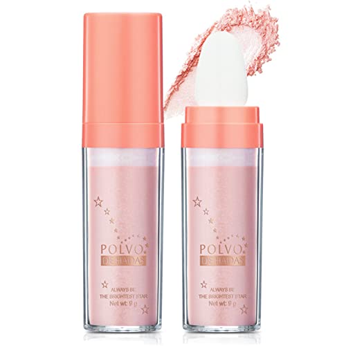 Body & Face Highlighter Powder Stick, Fairy Highlight Patting Three-Dimensional Face Powder Makeup, Highlight Powder Female Cosmetics, Brightenning Contouring Shinning Glowing Makeup #TOP12