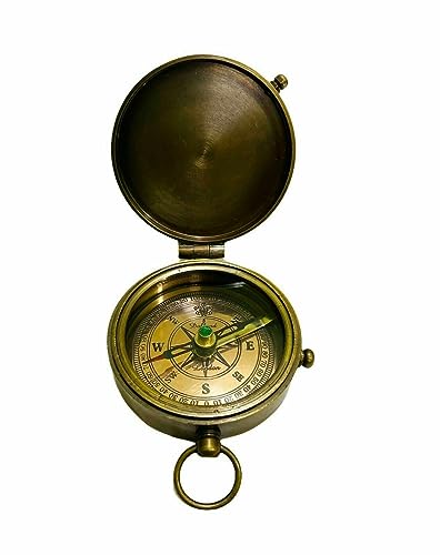 Brújula Grabada "To My Husband" con Estuche de Cuero, Compass de Navegación miniatura 2