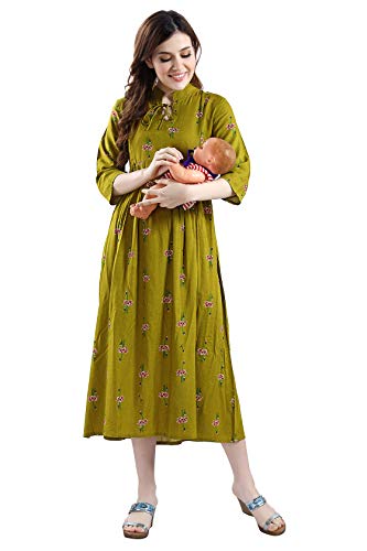Image of AV2 Women's Rayon Relaxed Fit A Line Maternity Wear