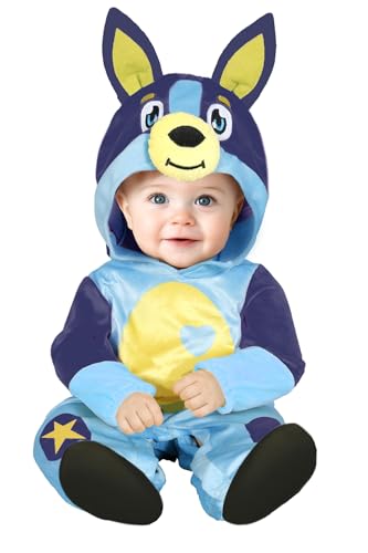 Disfraz de perrito para bebés fácil de poner con capucha cómoda 1