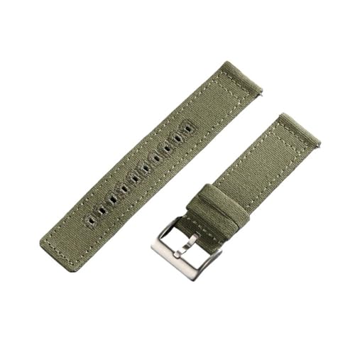 Bracelet montre nylon vert 22mm interchangeable pour Seiko Omega