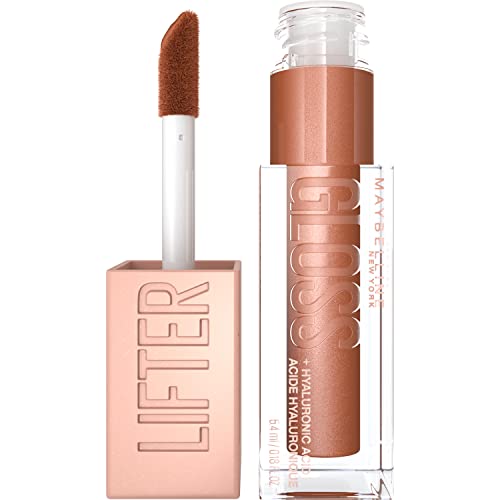 Maybelline Lifter Gloss Hydrating Lip Gloss with Hyaluronic Acid, Reef