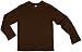 Earth Elements Big Kid's (Youth) Long Sleeve T-Shirt Medium Chocolate