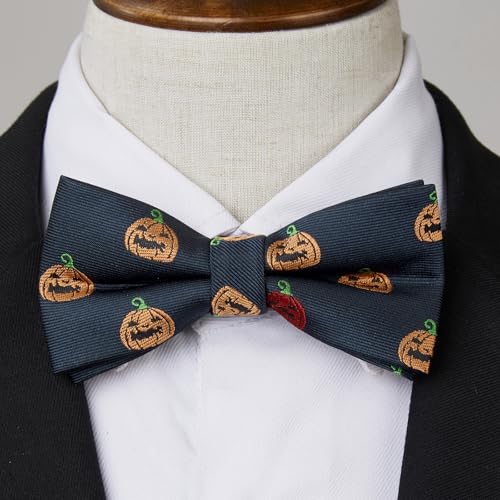 Image of HISDERN Bow Ties for Boys Pre Tied Toddler Bow Tie Adjustable Kids Bowties Clip On Fun Patterned Bowties for Wedding Party