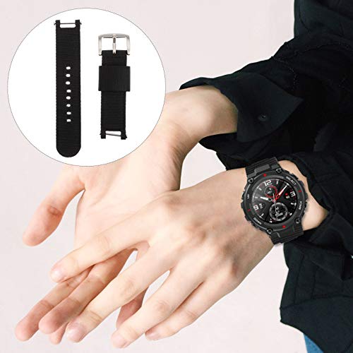 ULTECHNOVO Canvas Quick Release Faixa de Relógio Pulseira de Relógio Pulseira de Relógio Inteligente