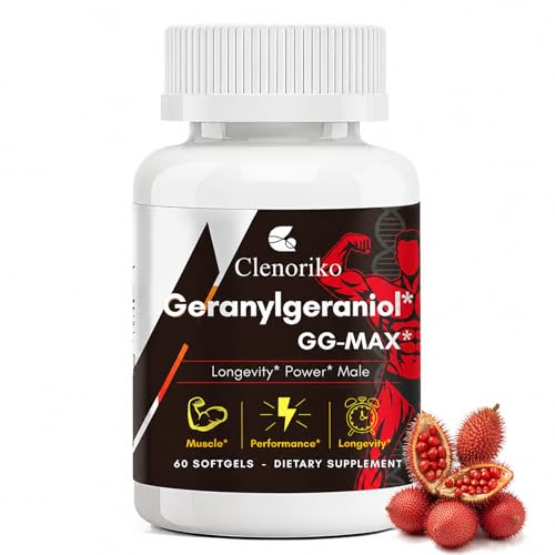 Clenoriko GG-Max Geranylgeraniol GG Supplement 300mg for Men 60 Softgels