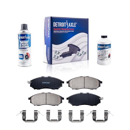 Image of Detroit Axle - Front Brake Pads for Nissan 350Z 370Z Murano Pathfinder