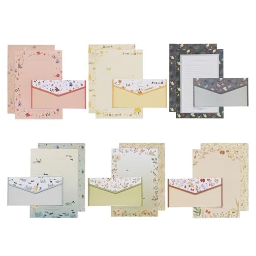 Juego de papel para cartas y sobres A5, 54 piezas con diseño de animales florales, incluye 36 papeles creativos de escritura A5 y 18 sobres, para invitaciones, cartas, tarjetas de agradecimiento