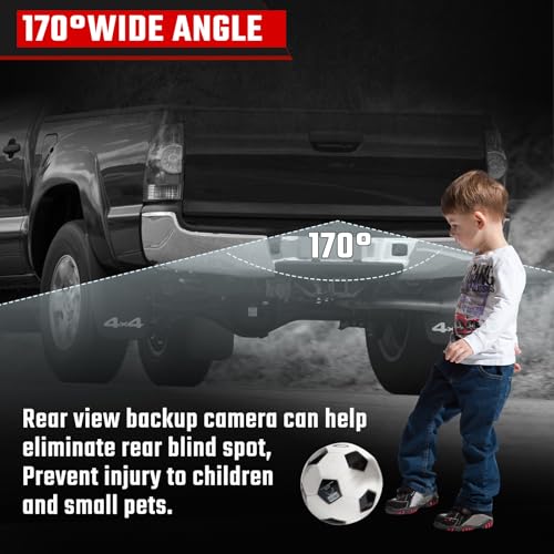 Image of Backup Camera Rear View Camera Fit for Toyota Tacoma 2014 2015 Parking Park Assist Camera Replaces #86790-04021 86790-04020,6 Pins