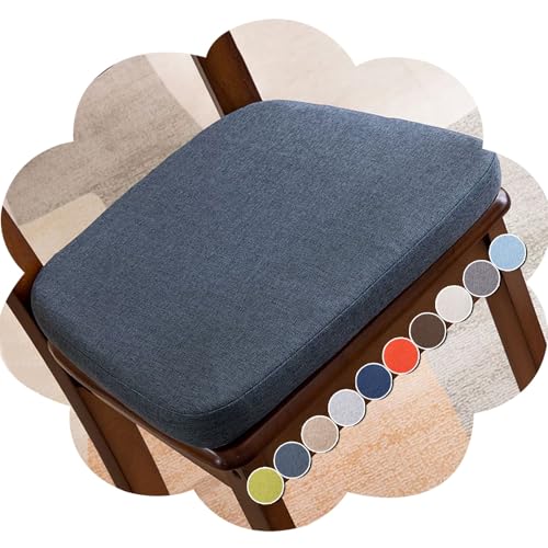 uyeoco Coussin de Chaise à Mémoire de Forme avec Attaches Antidérapantes - Coussin de Siège Déhoussable Lavable pour Intérieur/Extérieur Cuisine,...