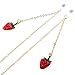 DGHNLM Accessories Metal Eyeglass Cord Gold Strawberry Pendant Eyeglass Chain Fashion Accessories