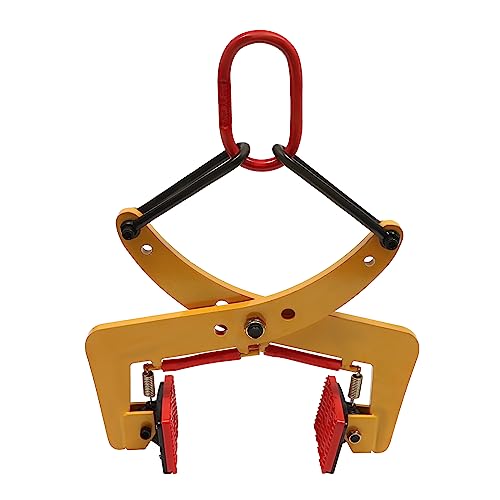 Bordsteinzange, Steinträger-Hebezange, Pflasterheber, 2-in-1-Abzieherklemme, Max. Zugkraft 260 Kg, Backenöffnung 8-30 cm, Gelb