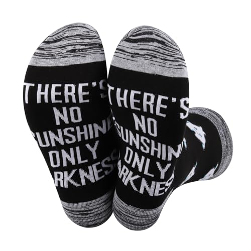 JXGZSO Funny Star Socks Animation Movie Lover Gift There's No Sunshine Only Darkness Socks Lumalee Blue Merch