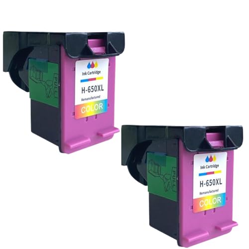 Cartouche d'encre 650 XL couleur reconditionnée pour imprimante DeskJet 2515