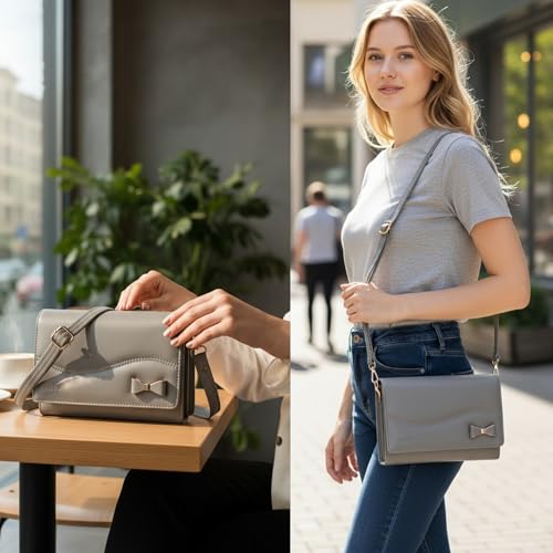 Image of ALSU Women's Sling Bag | Cross body bag| Side bag| Credit car slots| zipper pockets| detachable straps| adjustable straps| daily use| phone pockets
