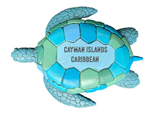 Imán de Resina Pintado a Mano con Tortuga Verde miniatura 1