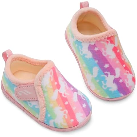 JIASUQI Toddler Fuzzy House Slippers Cover