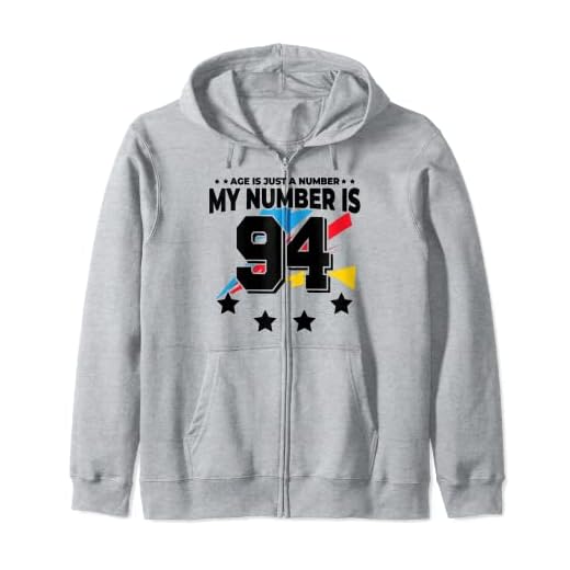 Age Is Just Number - Deportes 94 años de edad divertido cumpleaños 94 Sudadera con Capucha